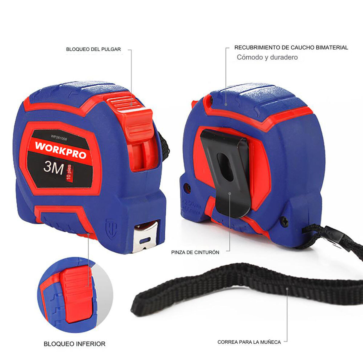Flexometer Workpro 3 m